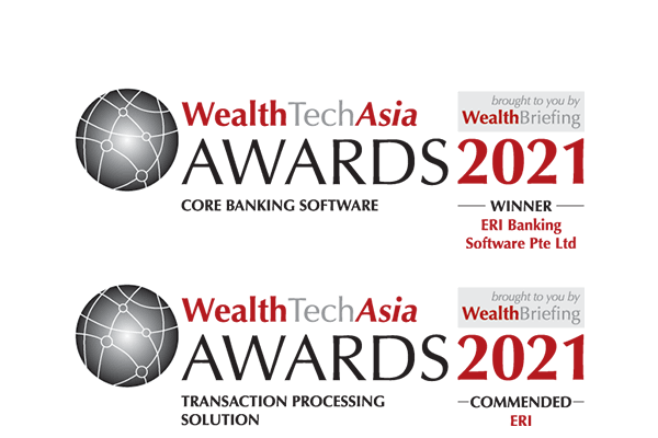 ERI gagnante dans la catégorie «Core Banking Software» et distinguée dans la catégorie «Transaction Processing Solution»